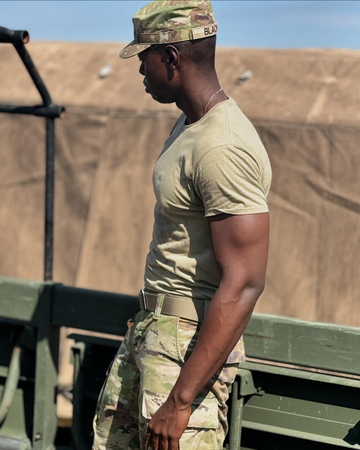 Coach in uniform